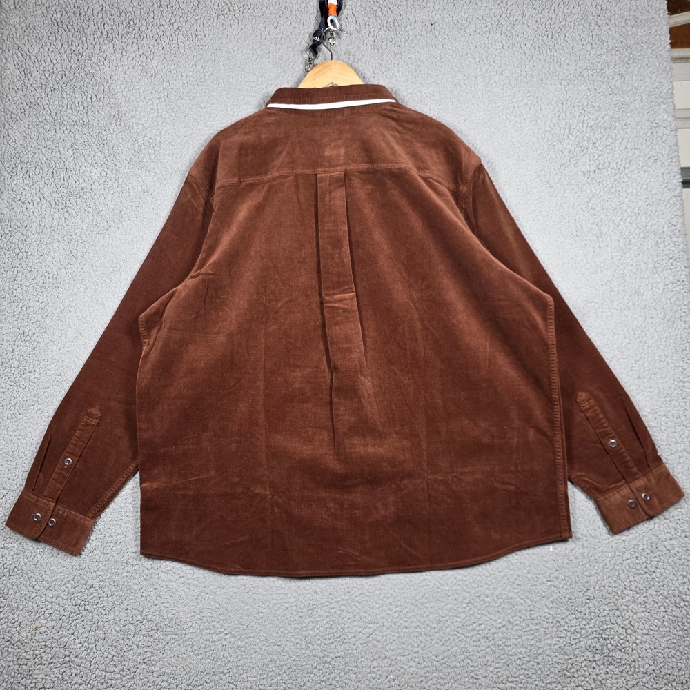 Duluth Trading Co Shirt Mens Size 2XL Brown Corduroy Standard Untucked Fit NWT - Picture 5 of 13